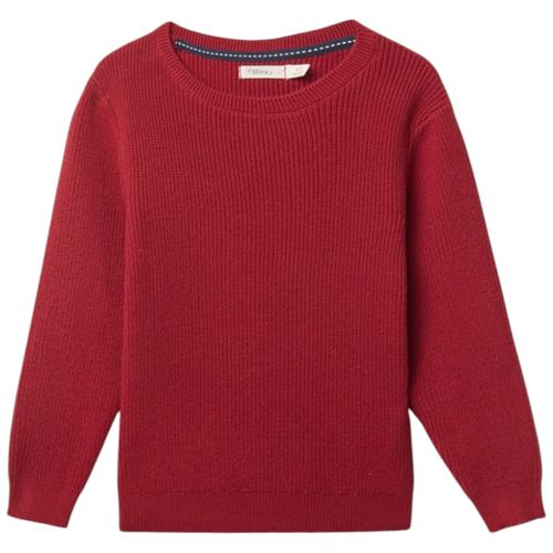 Suéter tejido rojo para niño