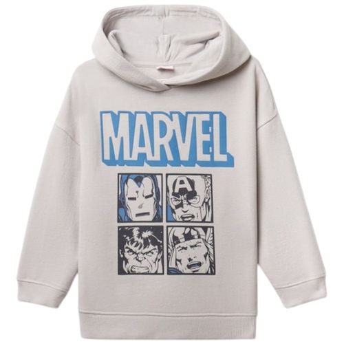 Suéter hooded gris con estampado de Marvel para niño