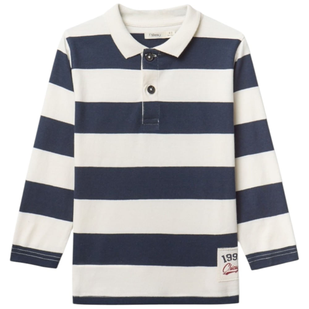Camisa polo bicolor rayada para niño - Siman Nicaragua, image size:1000x1000