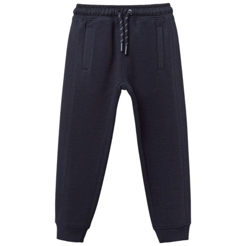 Pantalón jogger azul acanalado para niño