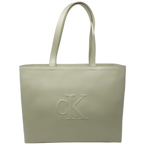 Cartera tote Calvin Klein color verde para mujer
