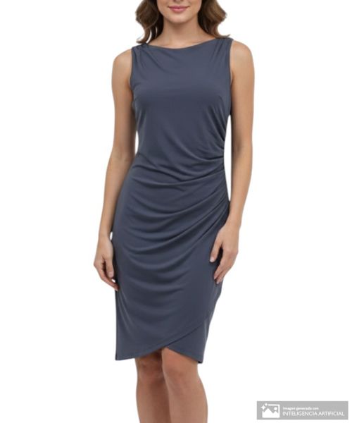 Vestido Orange bodycon gris sin mangas para mujer