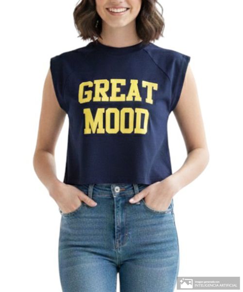 Camiseta Orange estampada manga corta para mujer