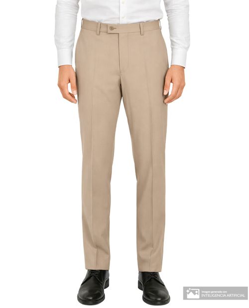 Pantalón formal Nautica beige heather para hombre