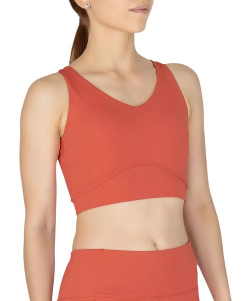 Top bra deportivo Everlast Sienna anaranjado para mujer