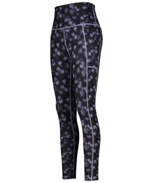 Legging deportiva Boomerang morada estampada para mujer