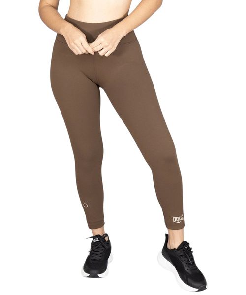 Legging deportiva Everlast café sólida para mujer