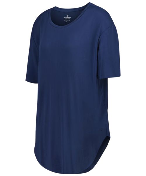 Camiseta deportiva Boomerang navy sólida para mujer