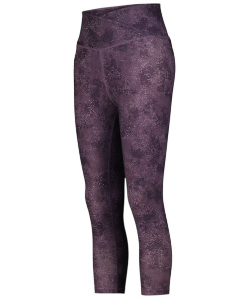 Legging deportiva Boomerang morada estampada para mujer