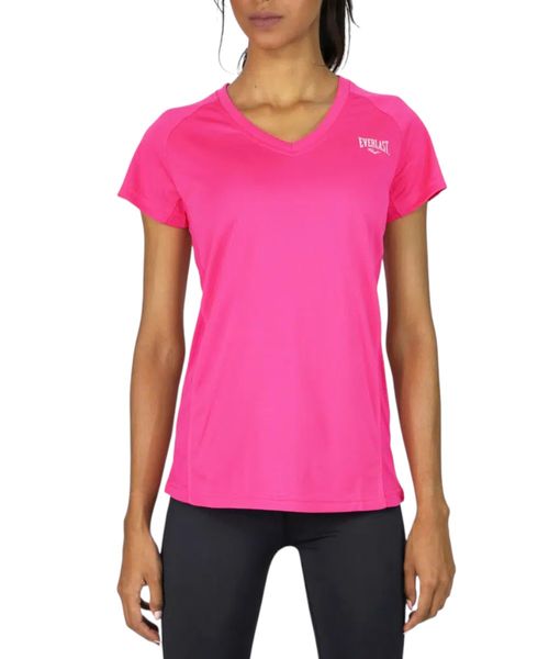 Camiseta deportiva Everlast rosada sólida para mujer