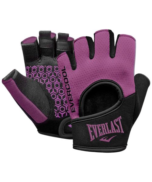 Guantes para pesas Everlast heather morado con negro
