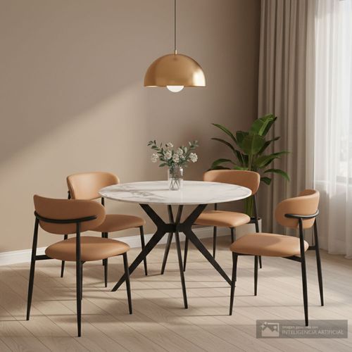 Comedor 4 personas redondo Lily