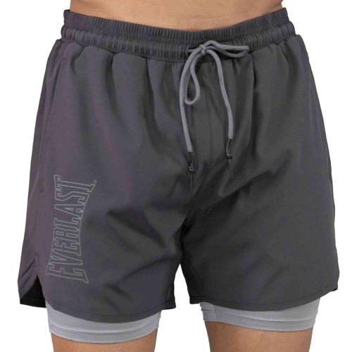 Short deportivo Everlast gris estampado para hombre