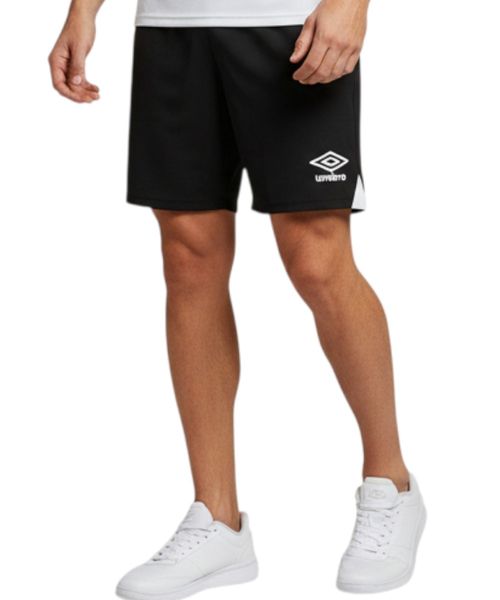 Short deportivo Umbro performance negro estampado para hombre