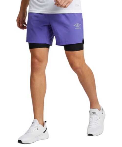 Short deportivo Umbro azul estampado para hombre