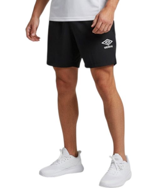 Short deportivo Umbro negro estampado para hombre