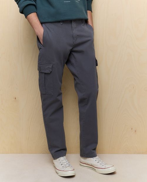 Pantalón cargo Easy Wear slim fit gris heather para hombre