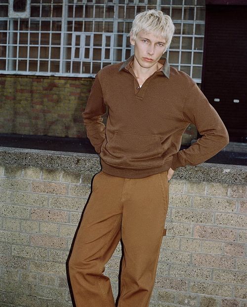 Suéter Sfera café heather para hombre