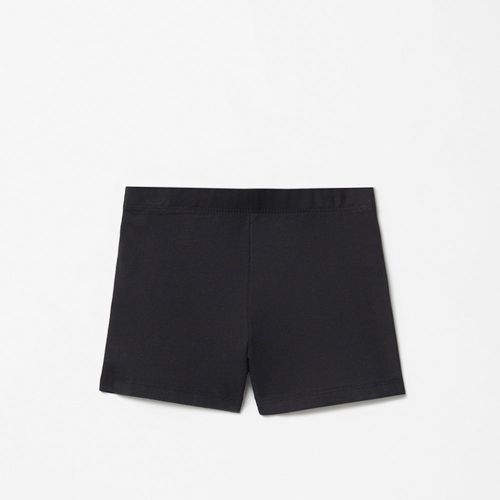 Short negro sólido para niña
