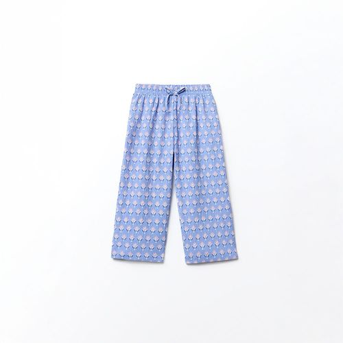 Pantalón palazzo estampado floral para niña