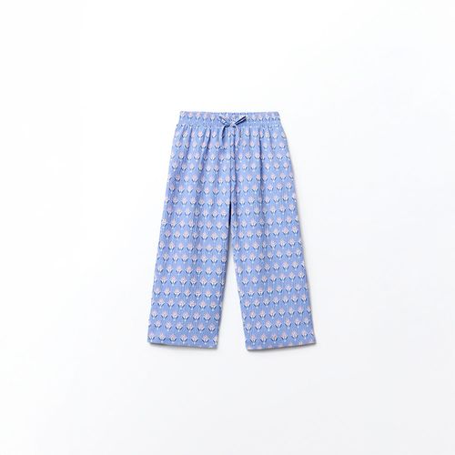 Pantalón palazzo estampado floral para niña