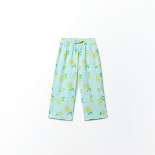 Pantalón palazzo estampado para niña