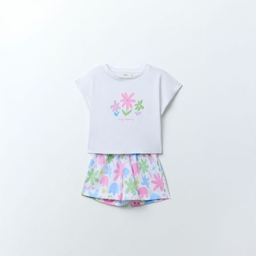 Conjunto de 2 piezas con estampado para niña