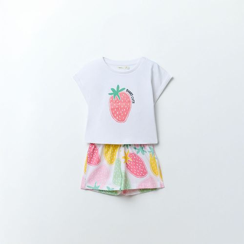 Conjunto de 2 piezas con estampado para niña