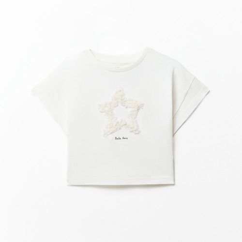 Camiseta bordado de estrella para niña