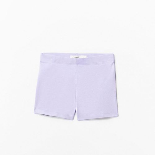 Short morado lila sólido para niña