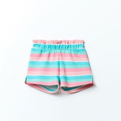 Short multicolor rayado para niña