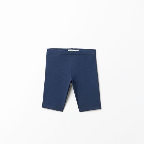 Short azul navy sólido para niña