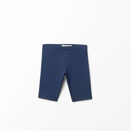 Short azul navy sólido para niña