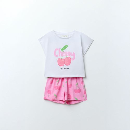 Conjunto de 2 piezas con estampado para niña