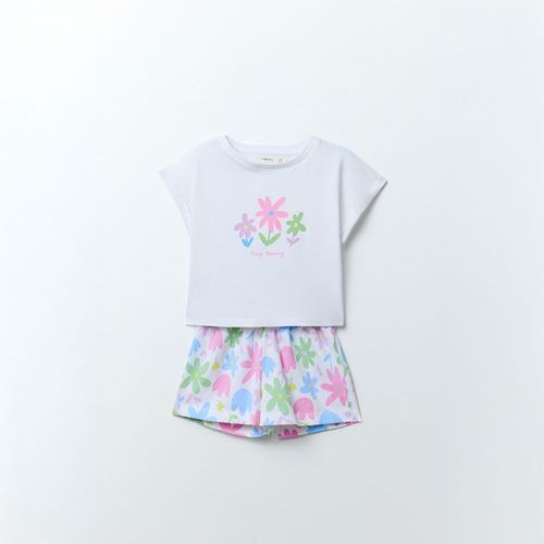 Conjunto de 2 piezas con estampado para niña