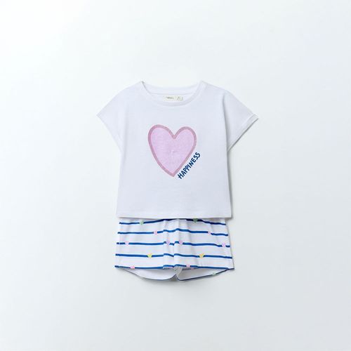 Conjunto de 2 piezas con estampado para niña