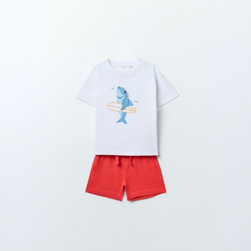 Conjunto de 2 piezas multicolor estampado para bebé niño