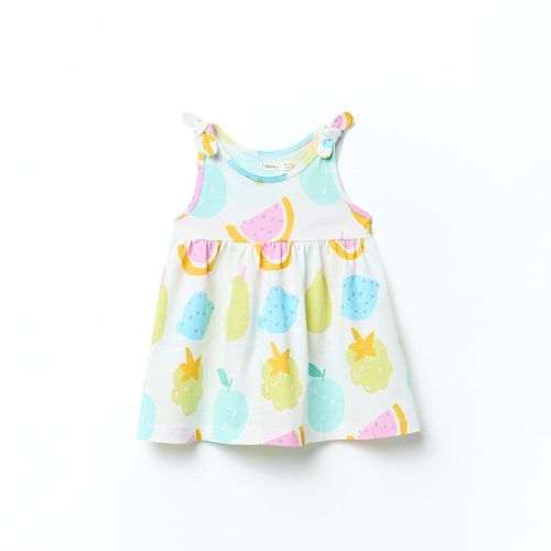 Vestido estampado floral para bebé niña