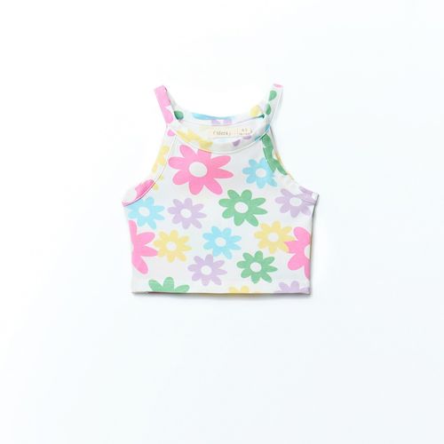 Blusa multicolor estampada para niña