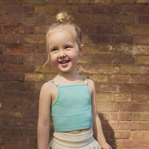 Blusa verde para niña