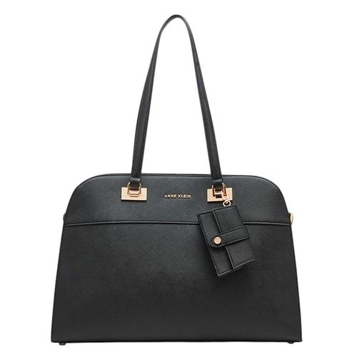 Cartera tote Anne Klein color negro para mujer