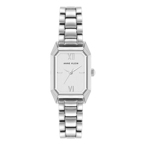 Reloj Anne Klein análogo de metal en tono plateado para mujer