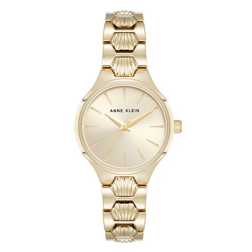 Reloj Anne Klein análogo de metal en tono dorado para mujer