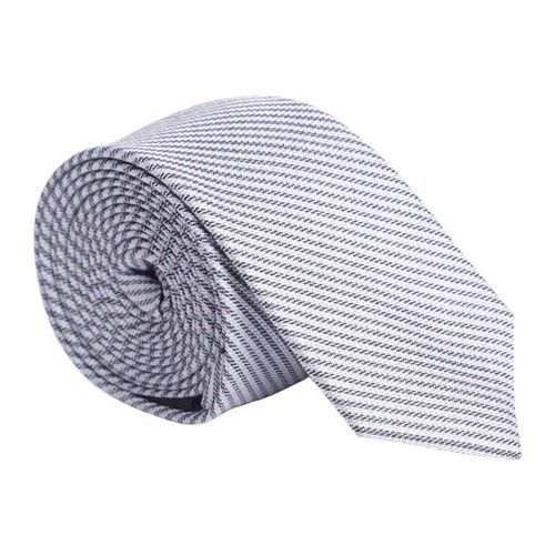 Corbata de seda Unexpected azul rayada para hombre