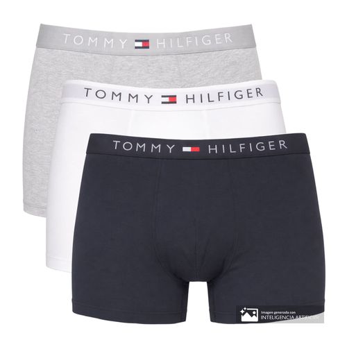 Pack de 3 bóxer trunk Tommy Hilfiger multicolor para hombre