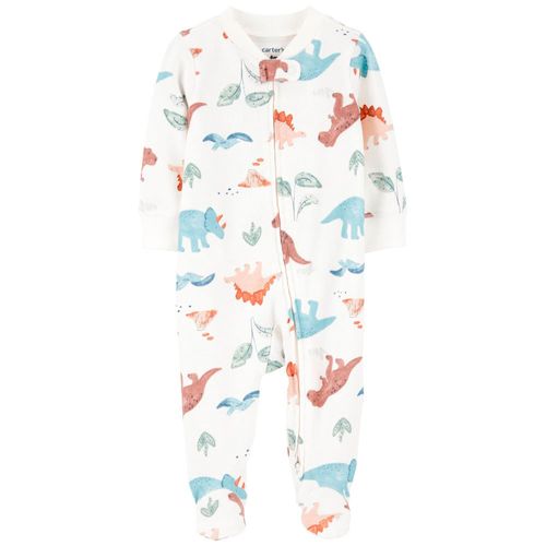 Pijama blanca con estampado para bebé niño