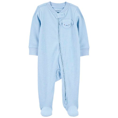 Pijama celeste con estampado para bebé niño