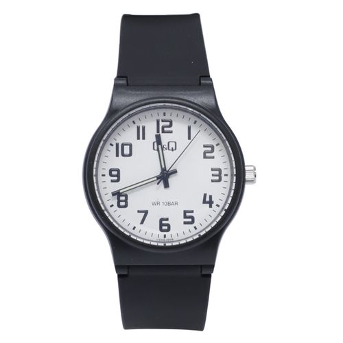 Reloj Q&Q análogo de resina color negro para hombre