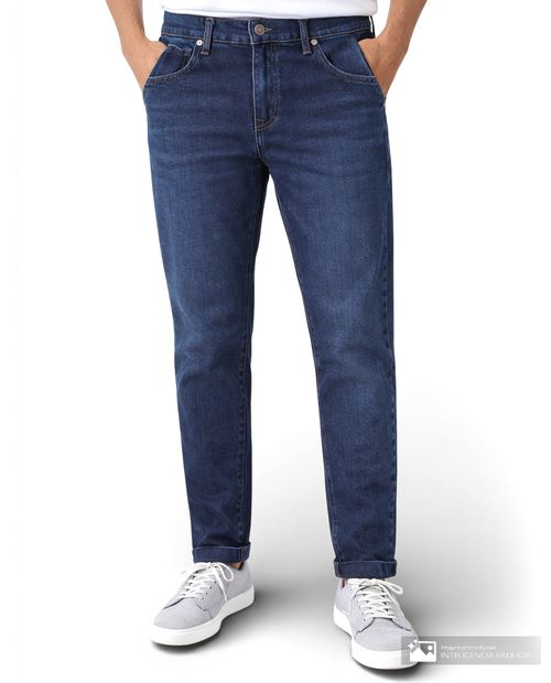 Jeans Pepe Revolution straight fit azul denim heather para hombre