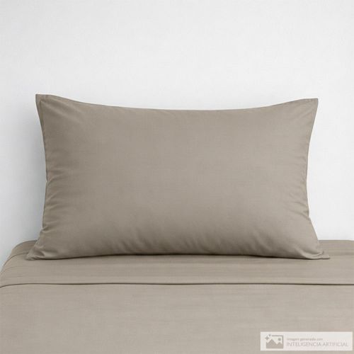 Set de dos sobrefundas sólidas de algodón 200h